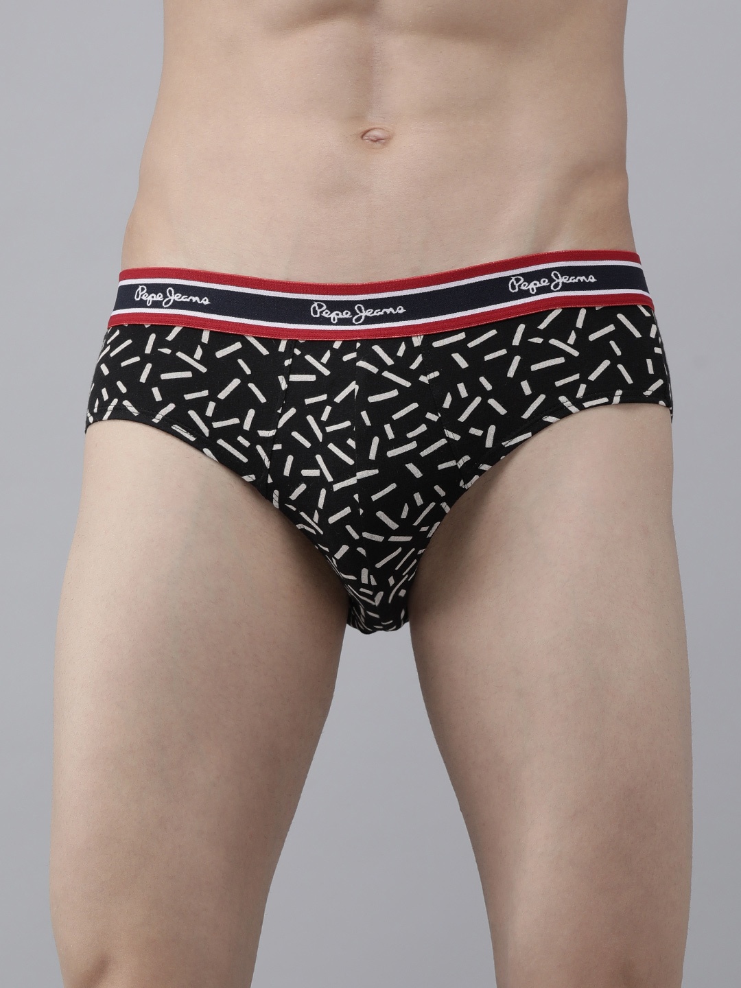 

Pepe Jeans Men Black & White Premium Enriched Egyptian Cotton Modern Briefs 8904311333418