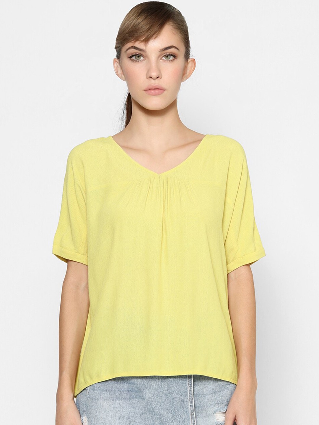 

ONLY Women Yellow Regular Top