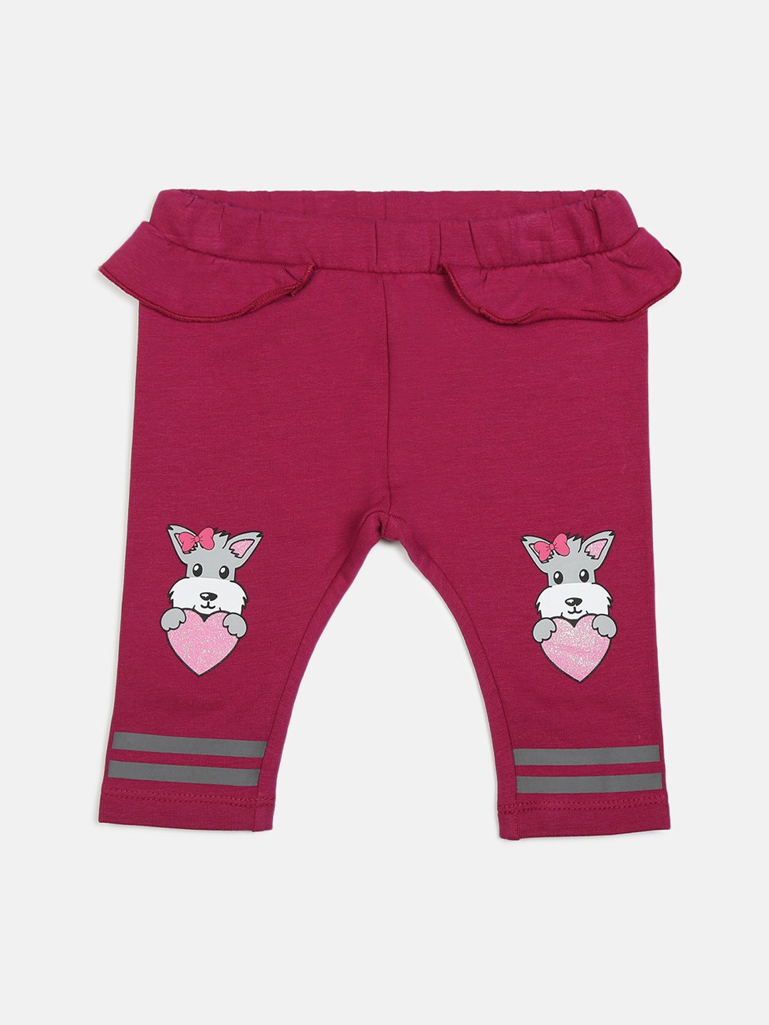 

Chicco Infant Girls Purple & Grey Printed Leggings