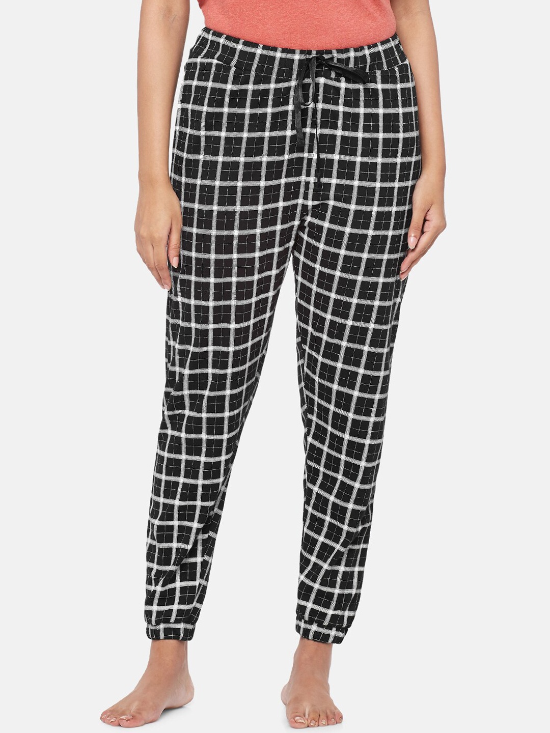

People Womens Black & White Cotton Pyjama