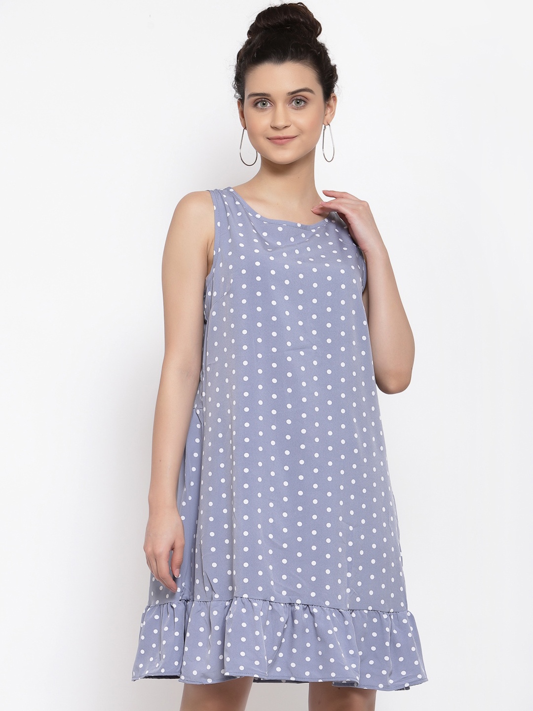 

iki chic Women Lavender Printed A-Line Dress