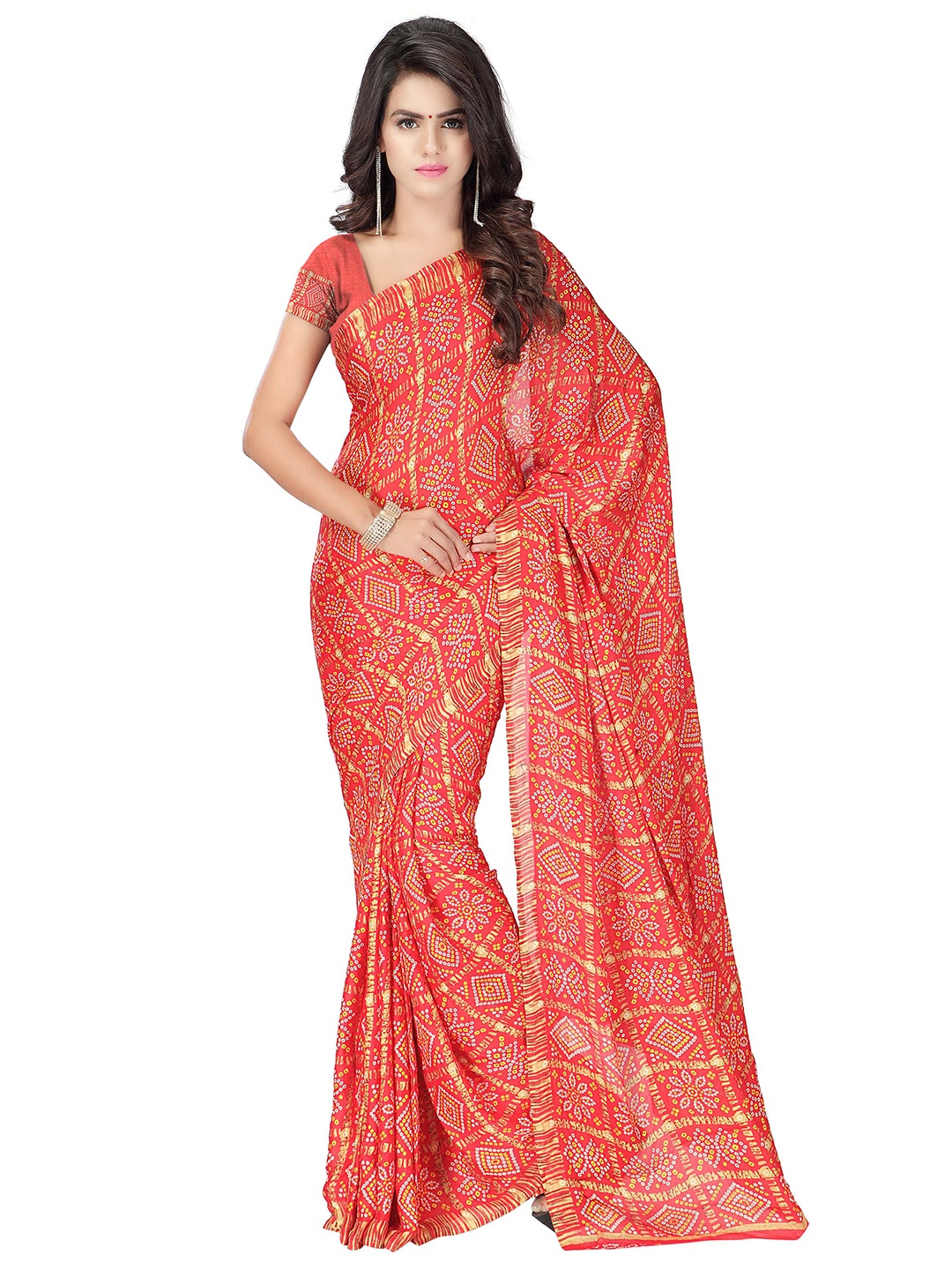 

MOKSHA DESIGNS Women Red Printed