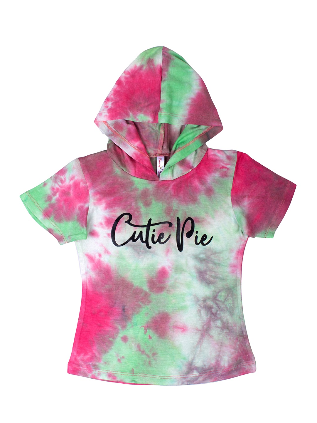 

Hunny Bunny Green & Pink Tie and Dye Regular Top