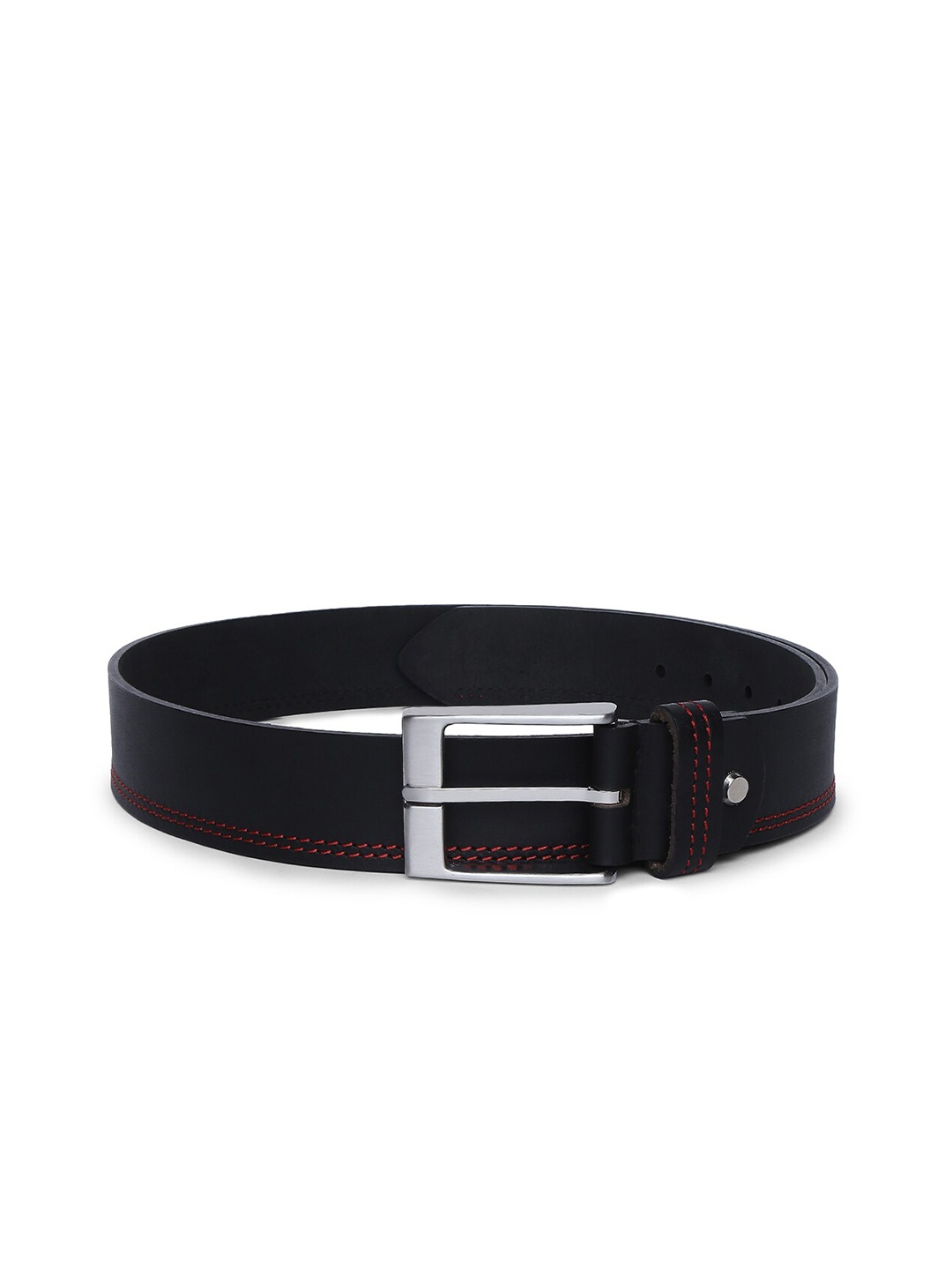 

BYFORD by Pantaloons Men Black Solid Leather Belt