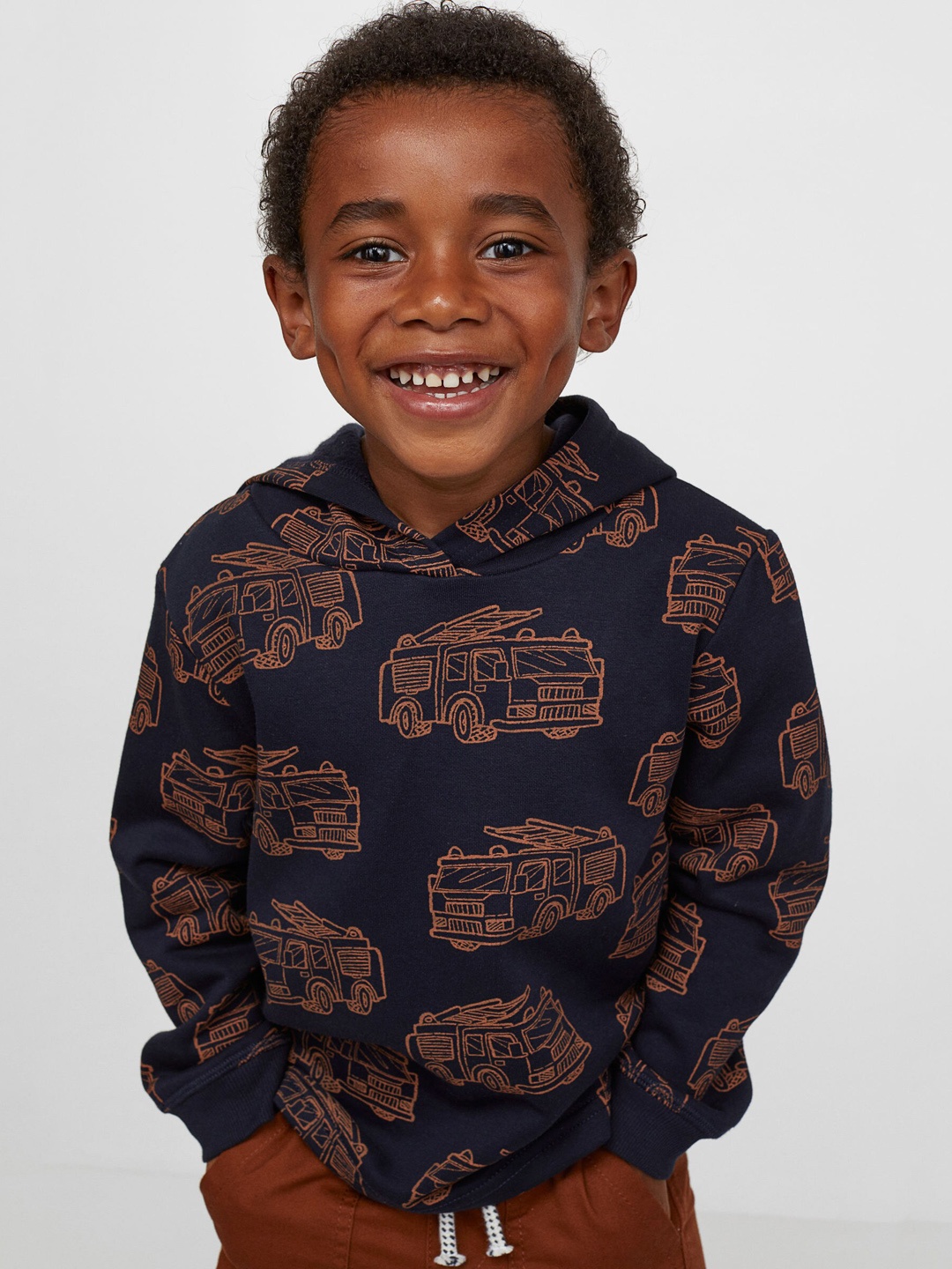 

H&M Boys Blue Printed Hoodie