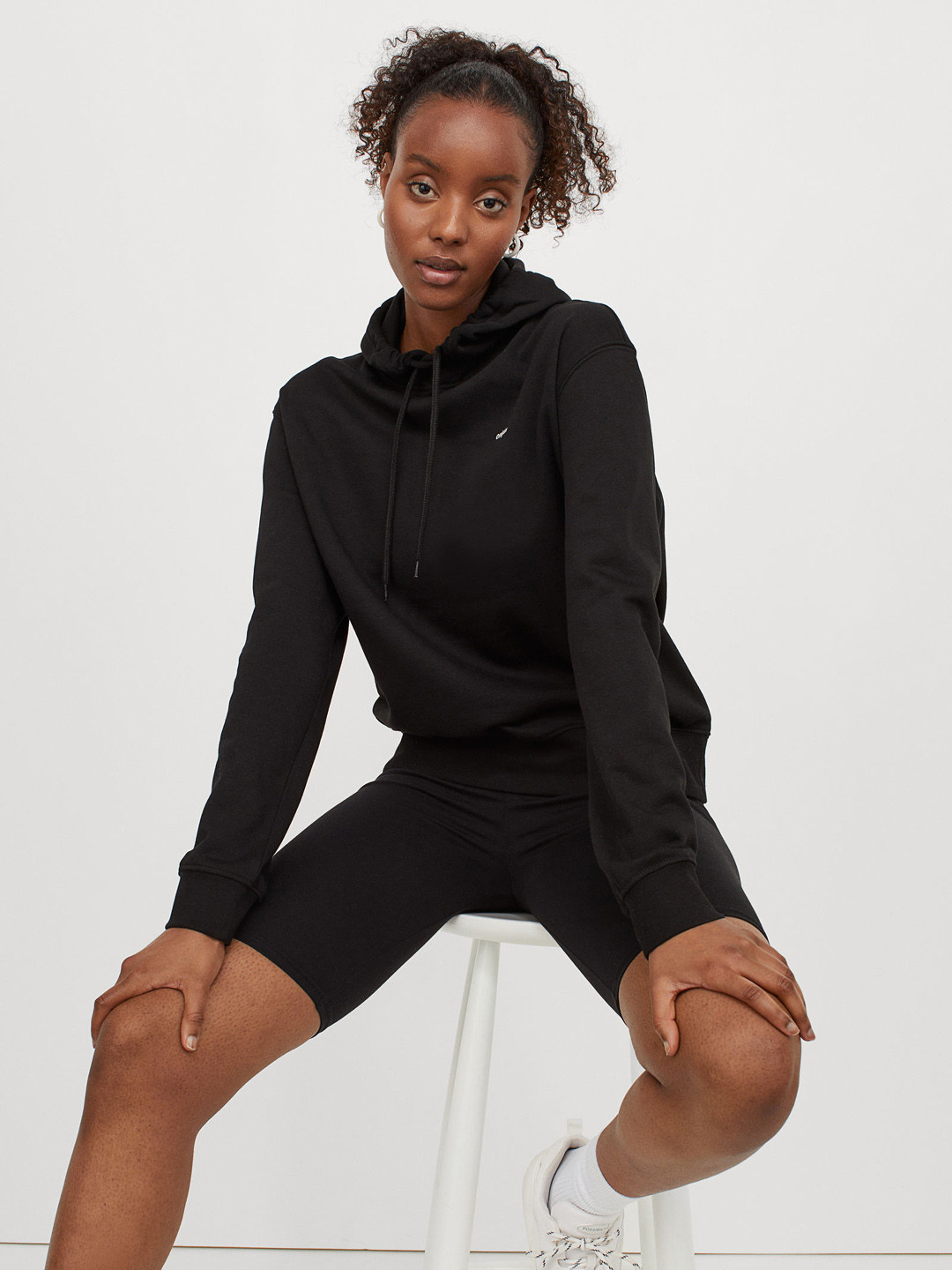 

H&M Women Black Hoodie