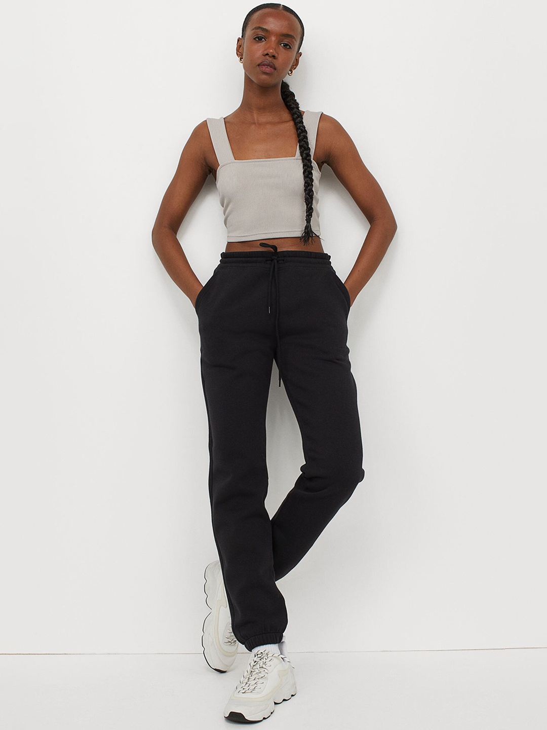 

H&M Women Black Joggers