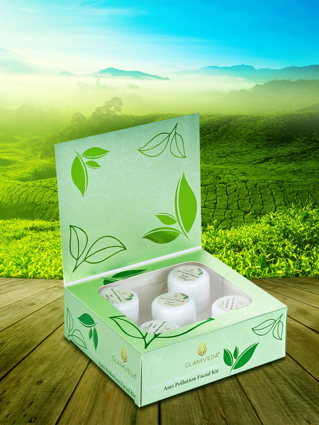 

Glamveda Green Tea Power Whitening Facial Kit 110 ml