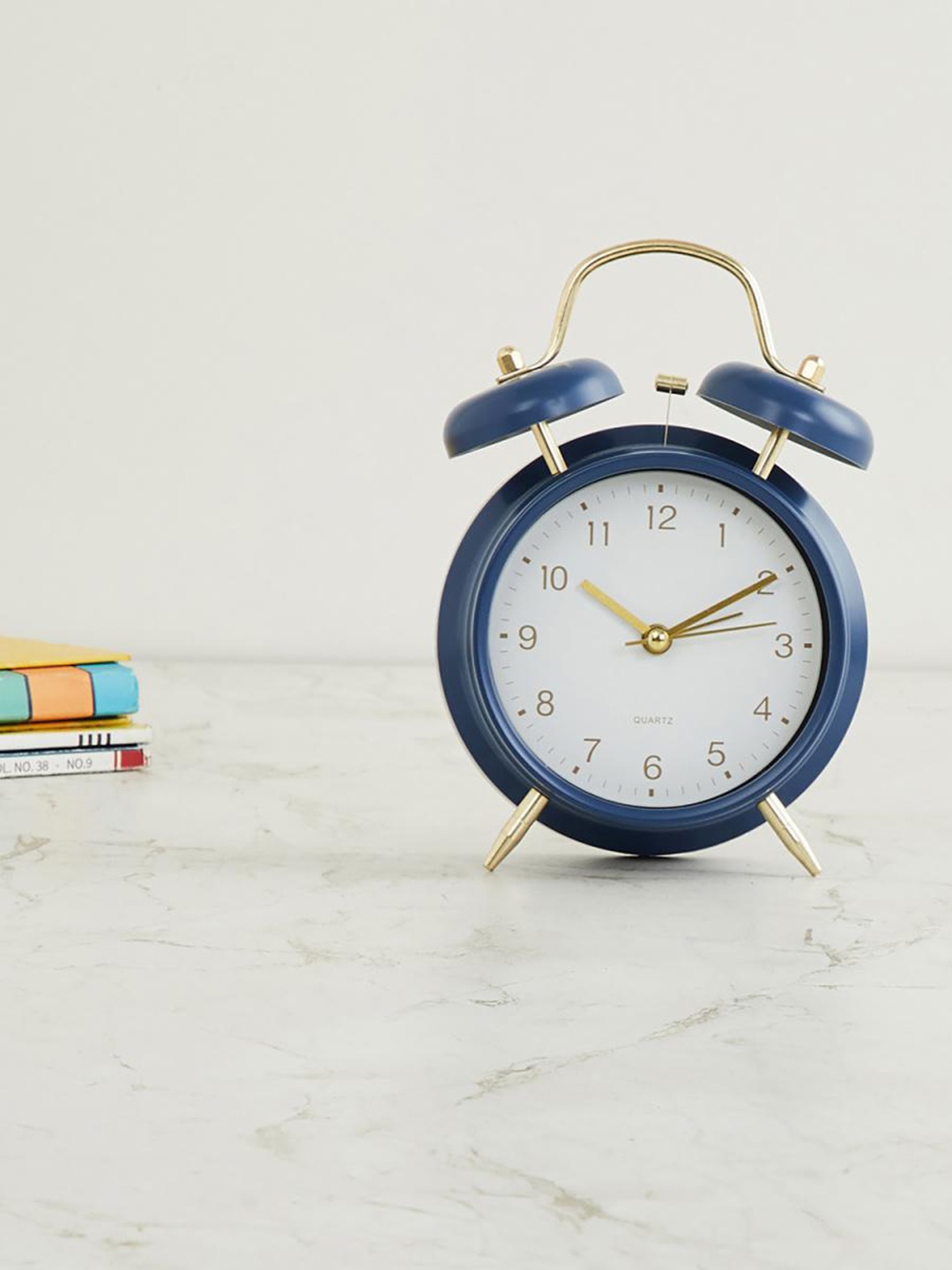 

Home Centre Blue & White Traditional Alarm Clock
