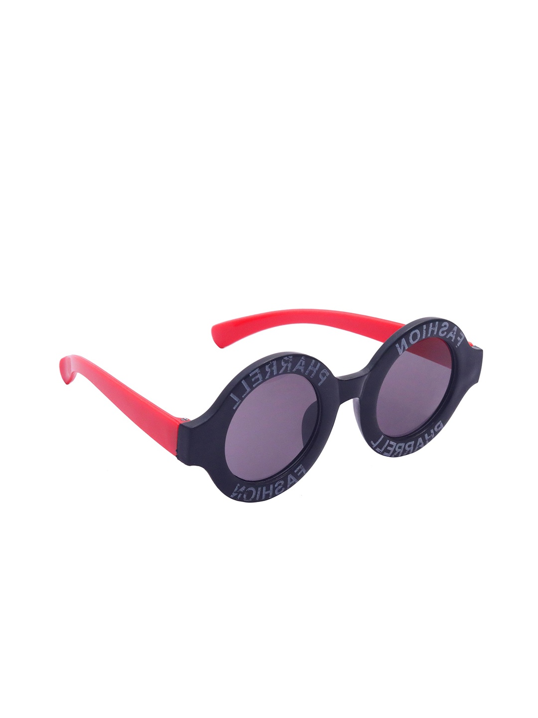 

Spiky Unisex Kids Purple Lens & Black Round Sunglasses with UV Protected Lens-3316_BLK_PUR