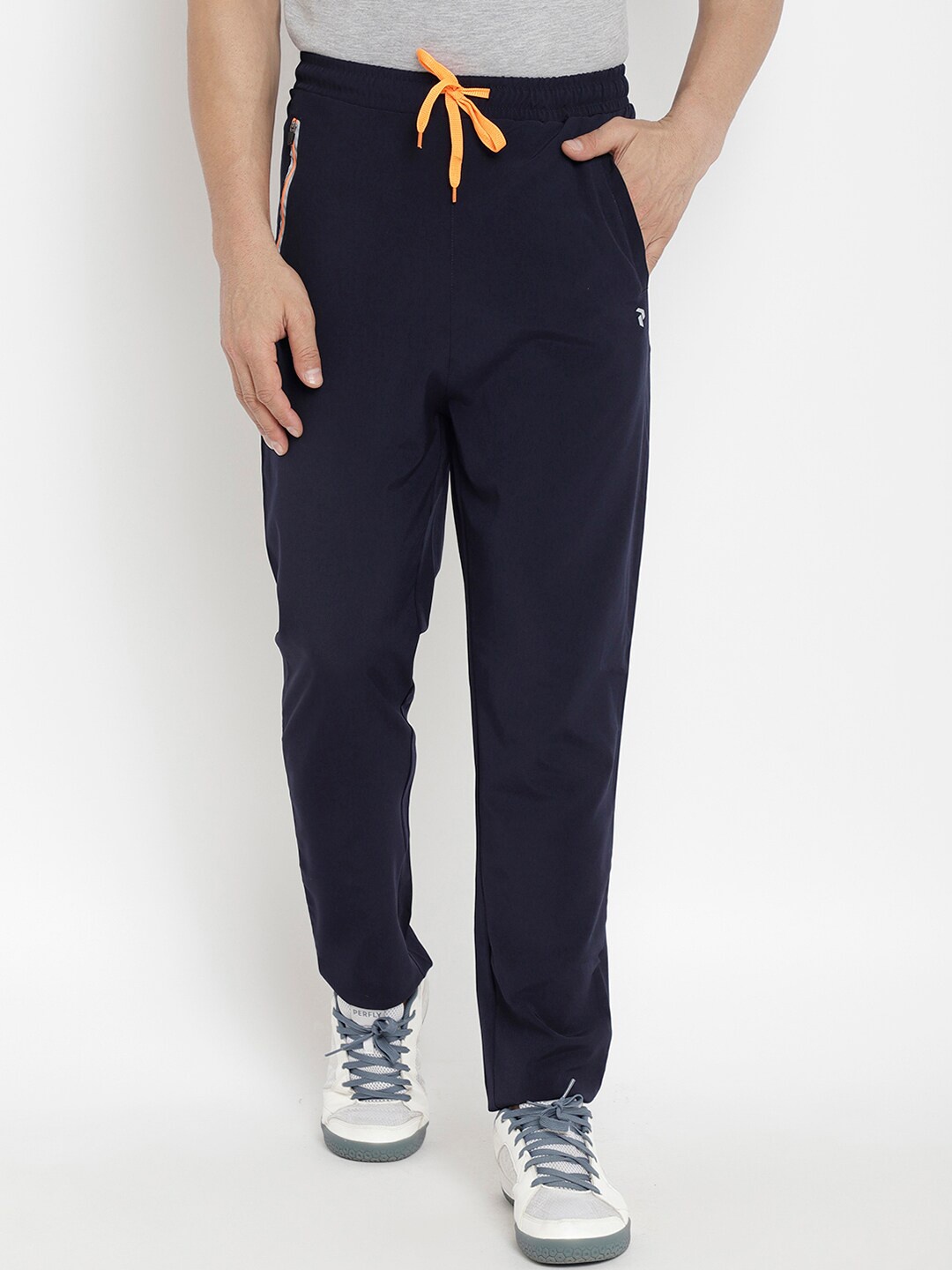 

PERFKT-U Men Navy Blue Solid Relaxed-Fit Track Pants