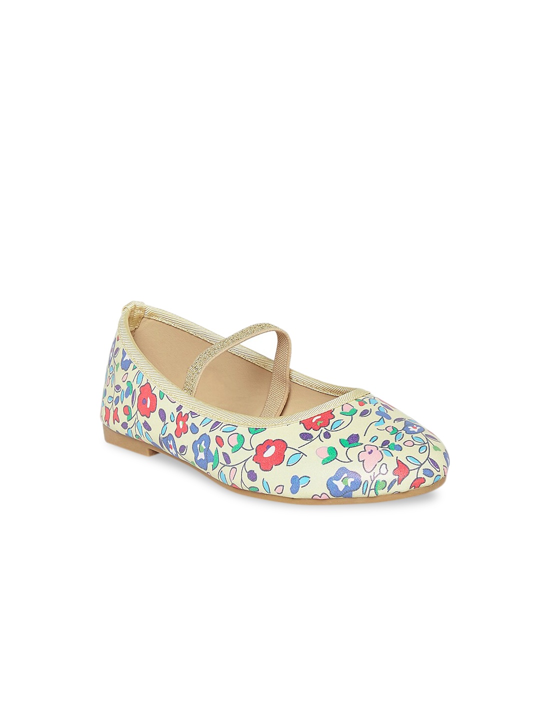 

Pantaloons Junior Girls Yellow Floral Printed Ballerinas Flats