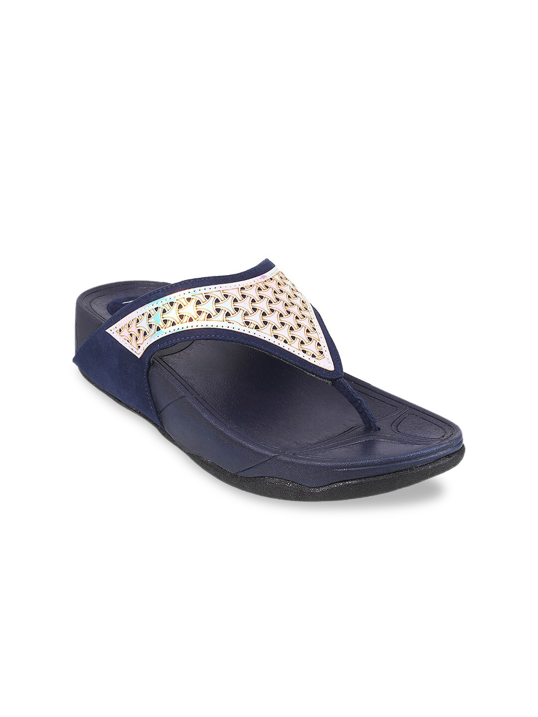 

Metro Women Blue & White Comfort Sandals