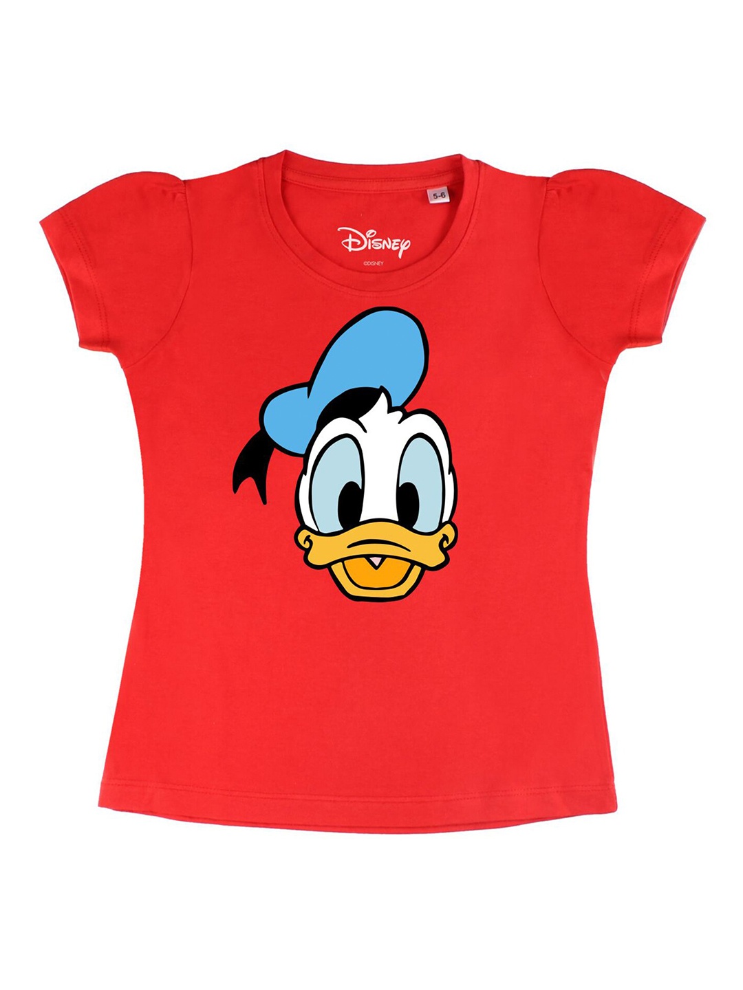 

Disney by Wear Your Mind Girls Red Printed V-Neck T-shirt