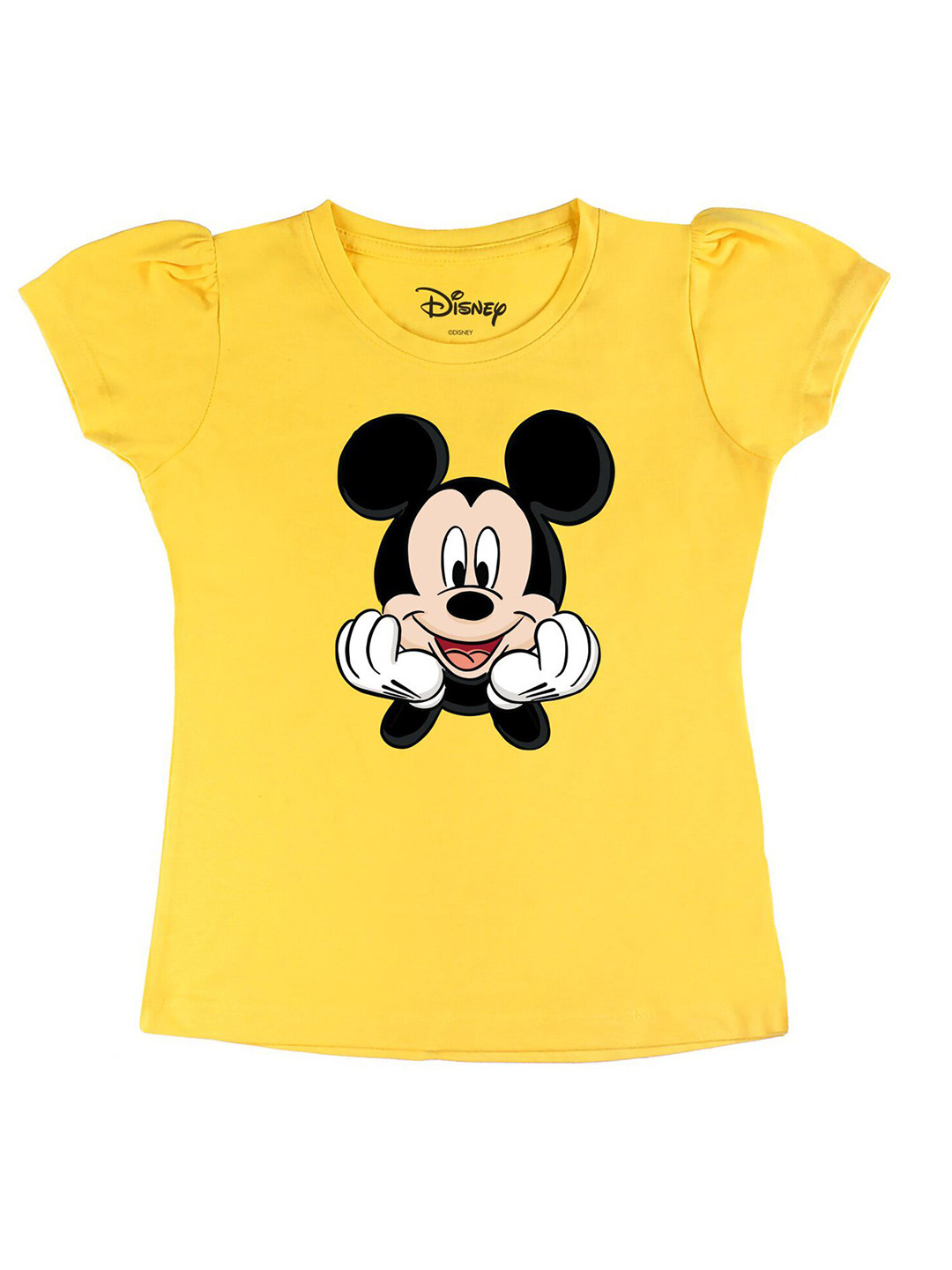 

Disney by Wear Your Mind Girls Yellow T-shirt