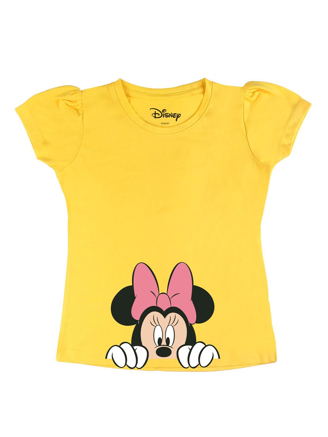 

Disney by Wear Your Mind Girls Yellow T-shirt