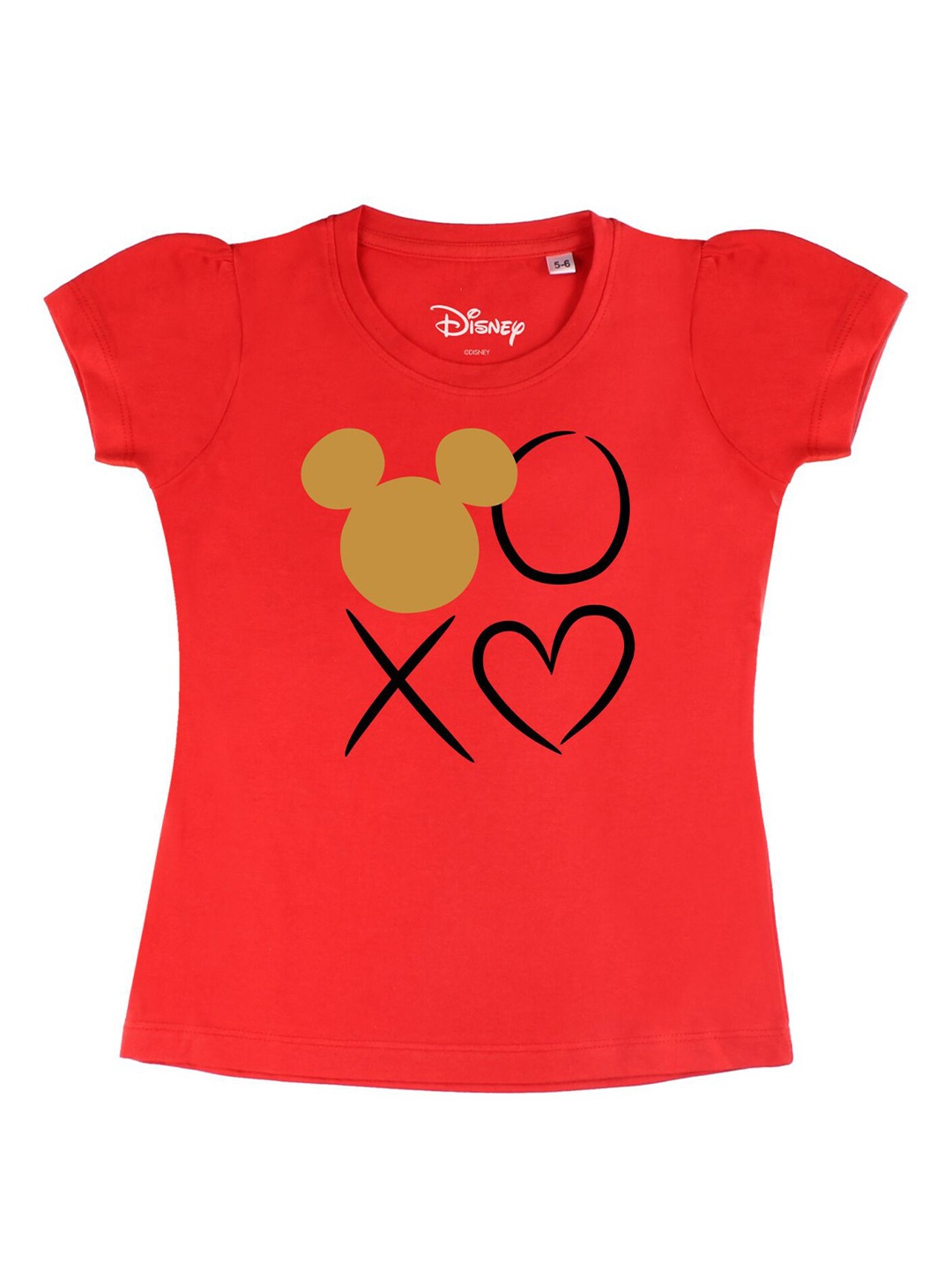 

Disney by Wear Your Mind Girls Red Printed T-shirt