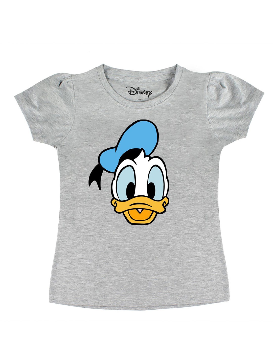 

Disney by Wear Your Mind Girls Grey Printed T-shirt