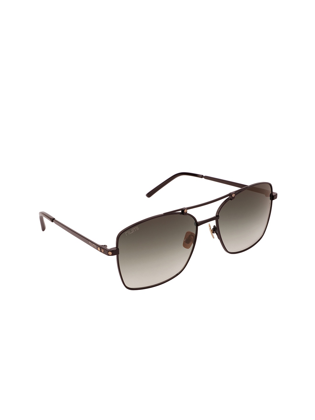 

NUMI Men Grey Lens & Black Aviator Sunglasses with UV Protected Lens-N18139SCL4