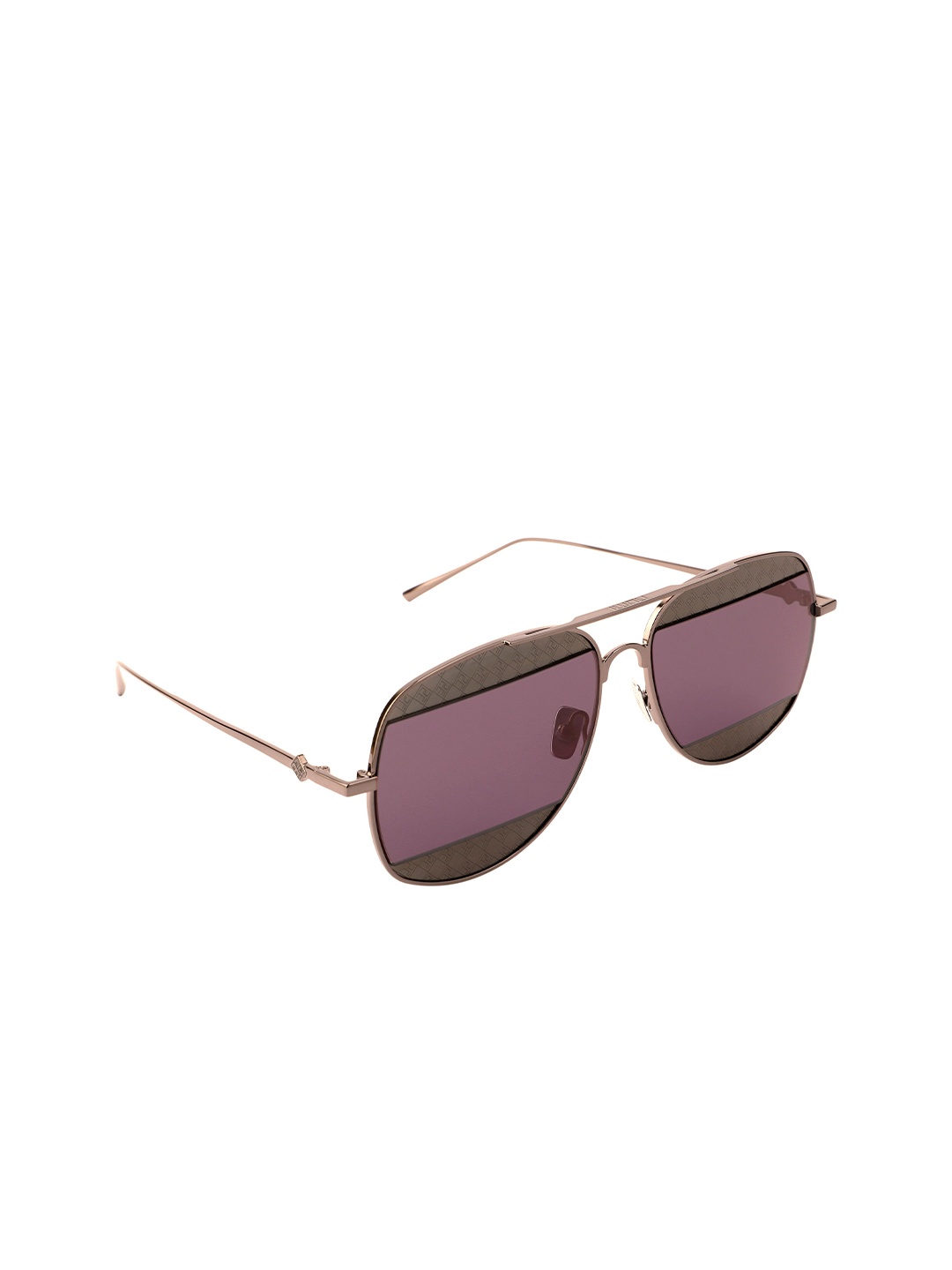 

NUMI Unisex Purple & Grey Aviator Sunglasses N18144SCL3