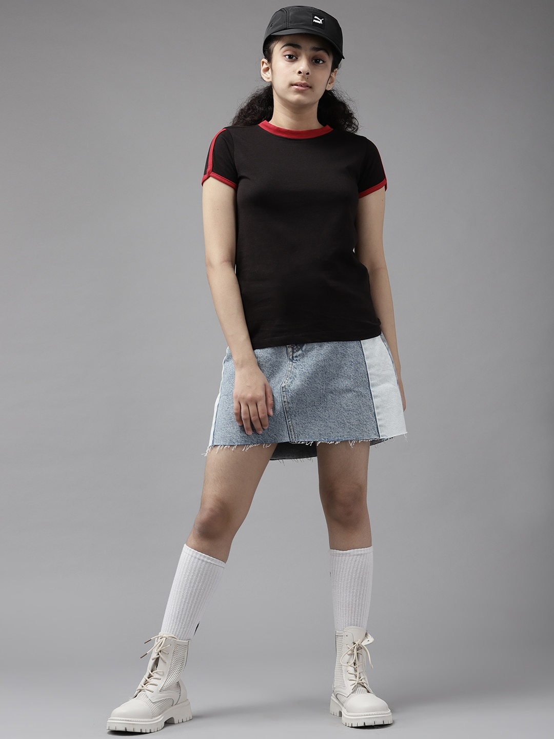 

UTH by Roadster Girls Black Cotton T-shirt