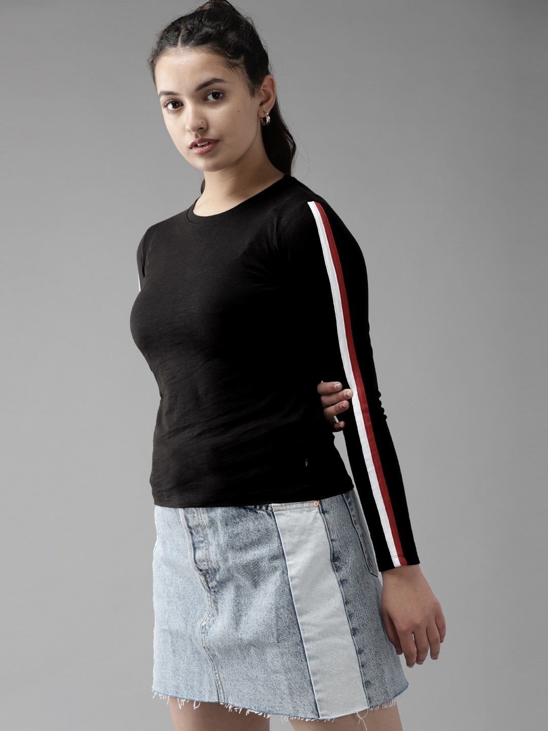 

UTH by Roadster Girls Black Cotton T-shirt