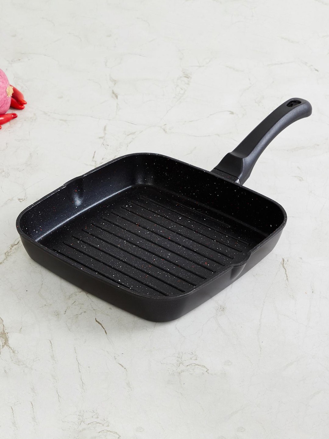 

Home Centre Black Solid Non Stick Grill Square Pan