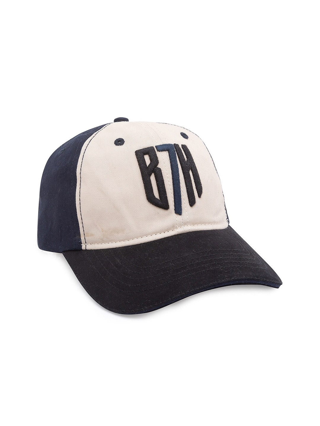 

Being Human Men Navy Blue & Beige Colourblocked Baseball Cap