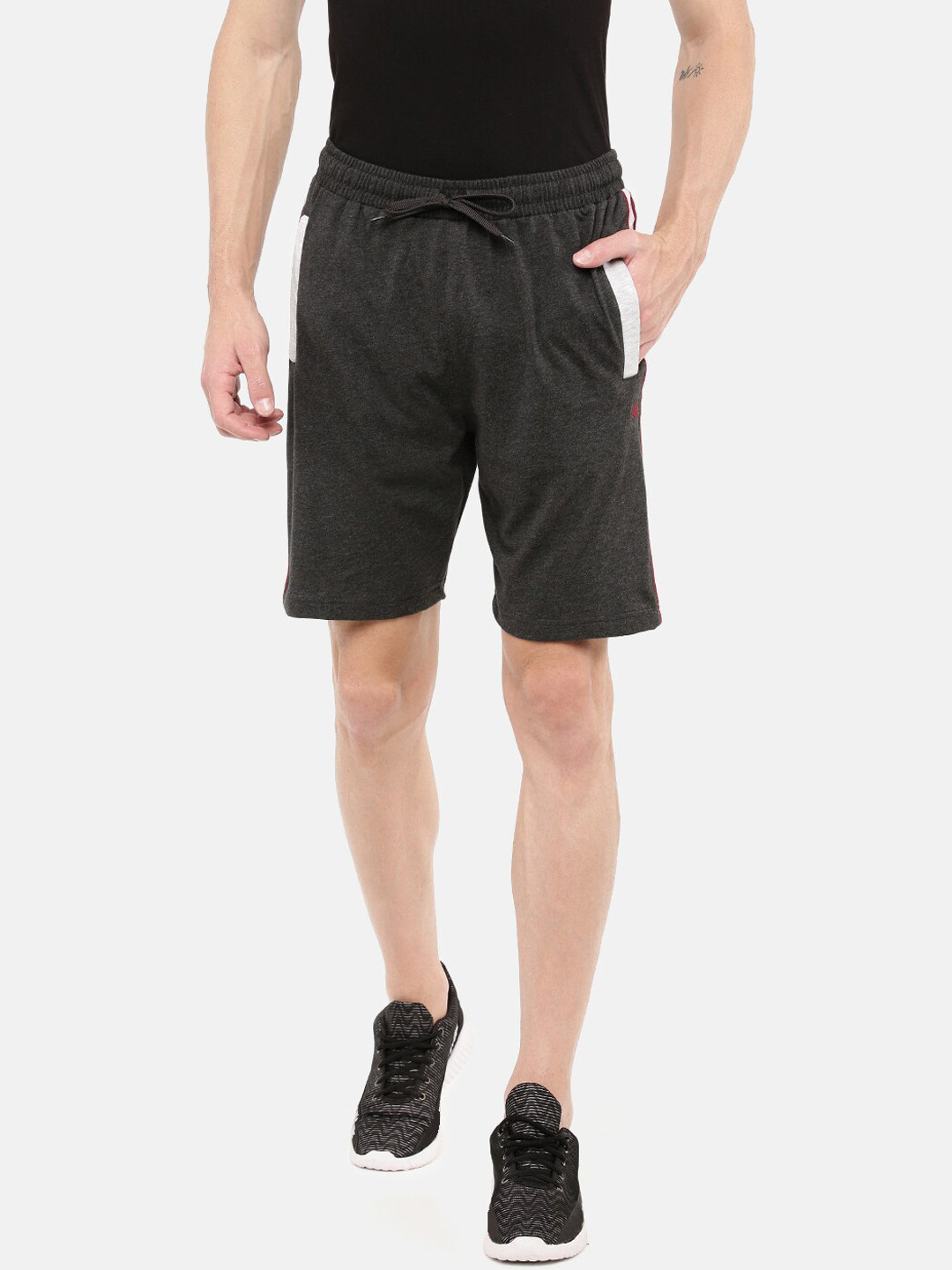 

DIXCY SCOTT Men Charcoal Regular Shorts