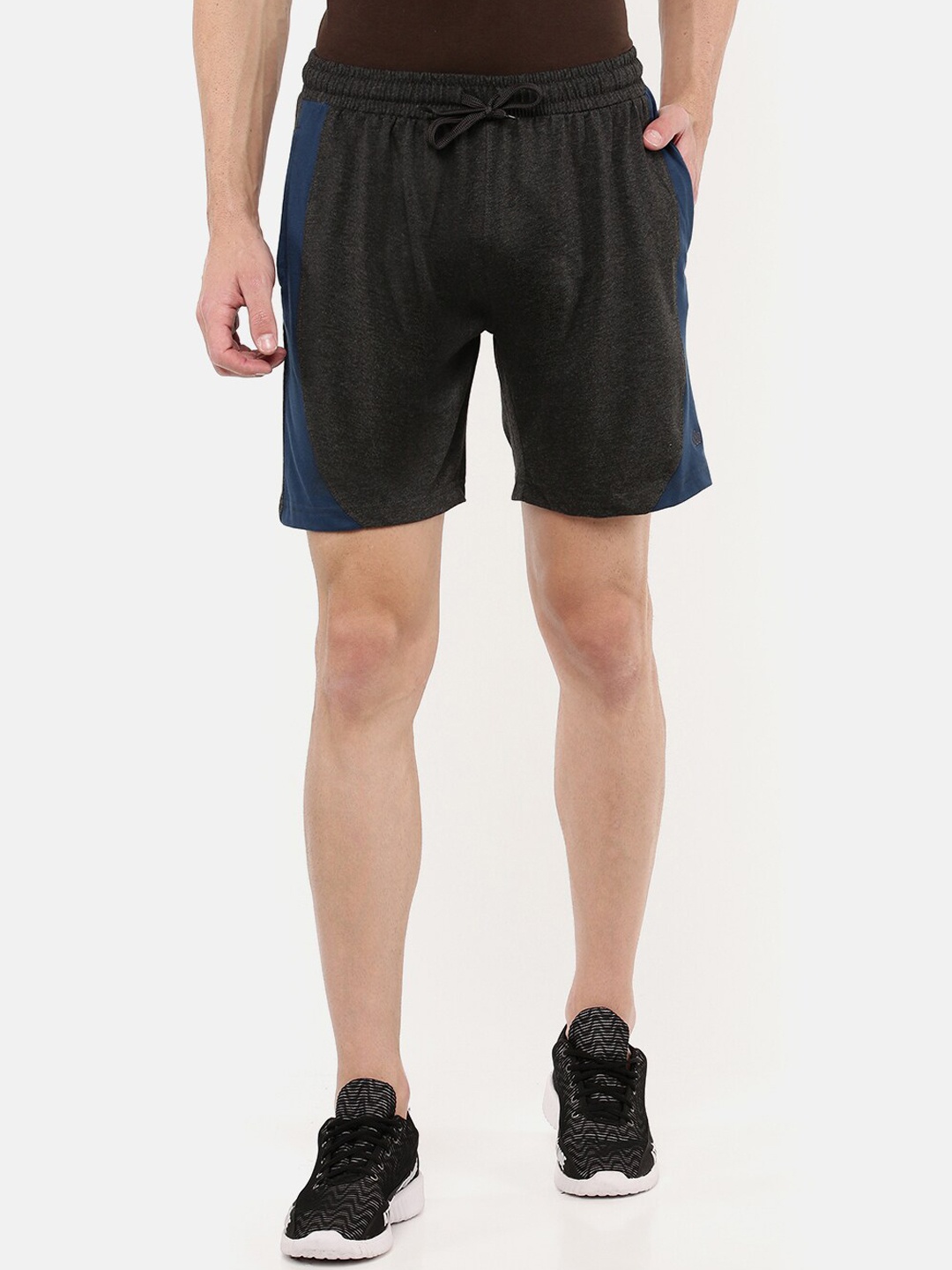 

DIXCY SCOTT Men Charcoal Regular Shorts