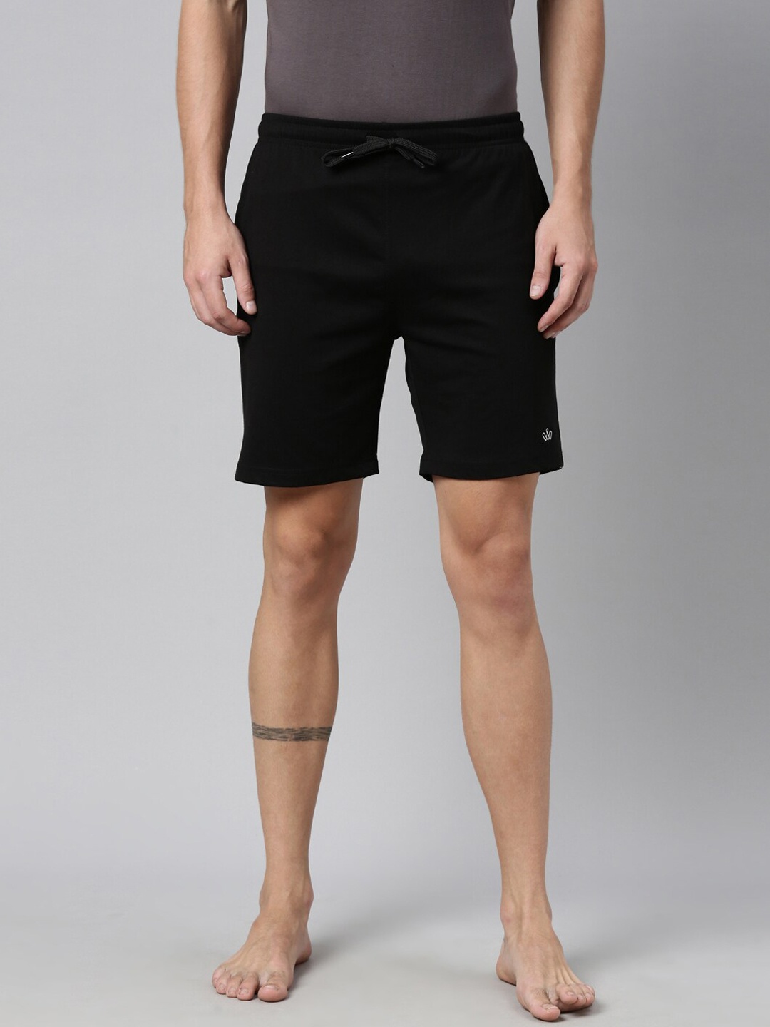 

DIXCY SCOTT Men Black Lounge Shorts