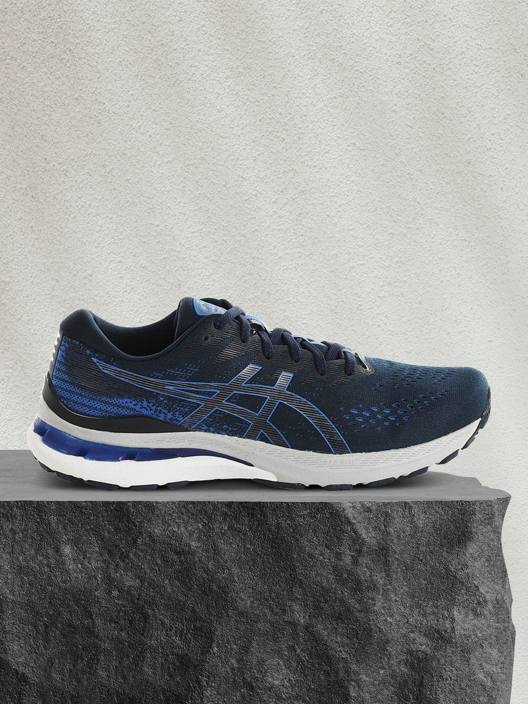 

ASICS Men Gel-Kayano 28 Blue Running Non-Marking Shoes, Navy blue