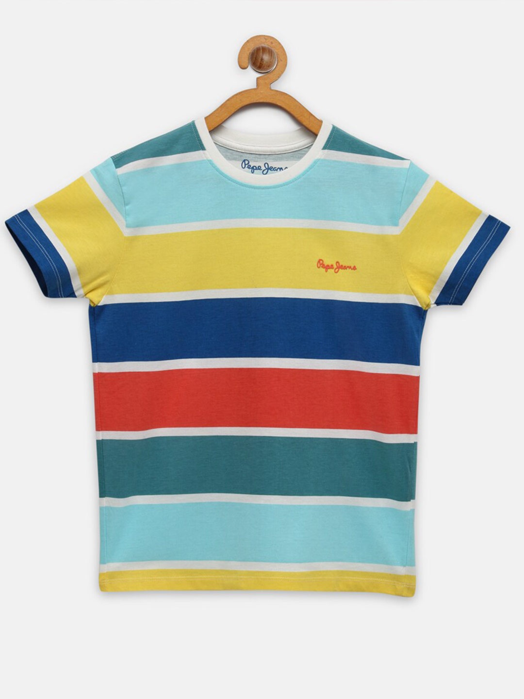 

Pepe Jeans Boys Multicoloured Striped T-shirt, Multi