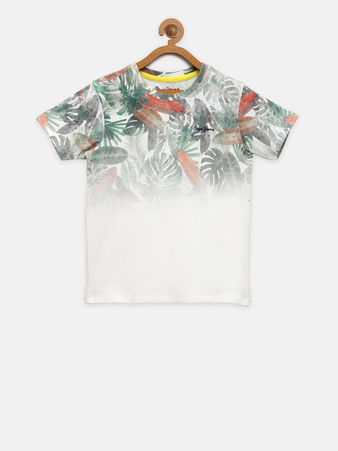 

Pepe Jeans Boys Multicoloured Floral Printed Tropical T-shirt, Multi