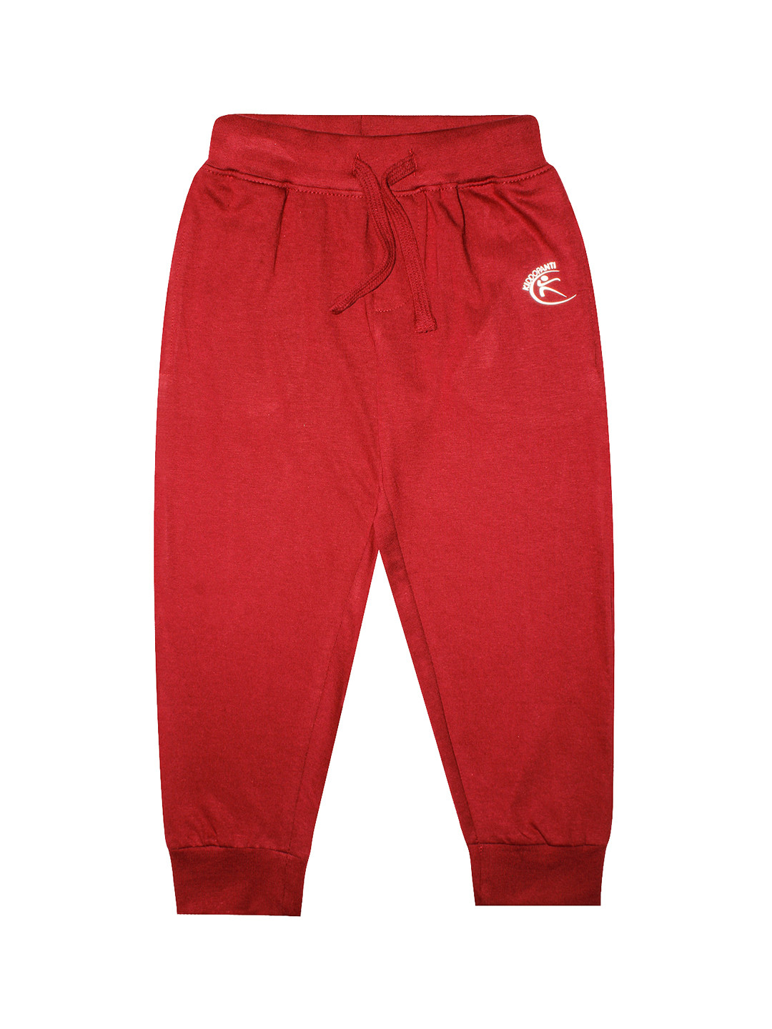 

KiddoPanti Kids Red Solid Pure Cotton Joggers