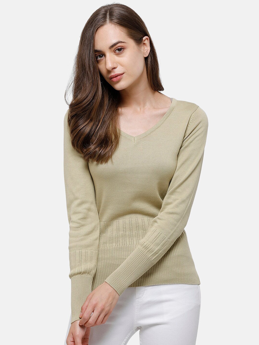 

98 Degree North Women Green Solid