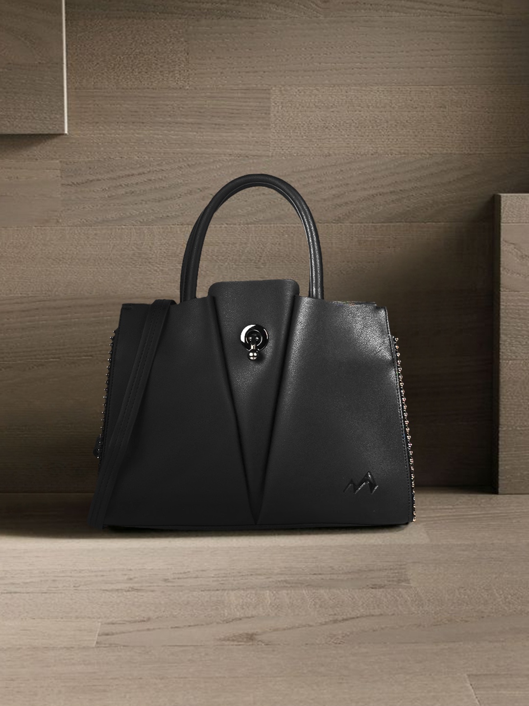 

Metro Black PU Structured Handheld Bag