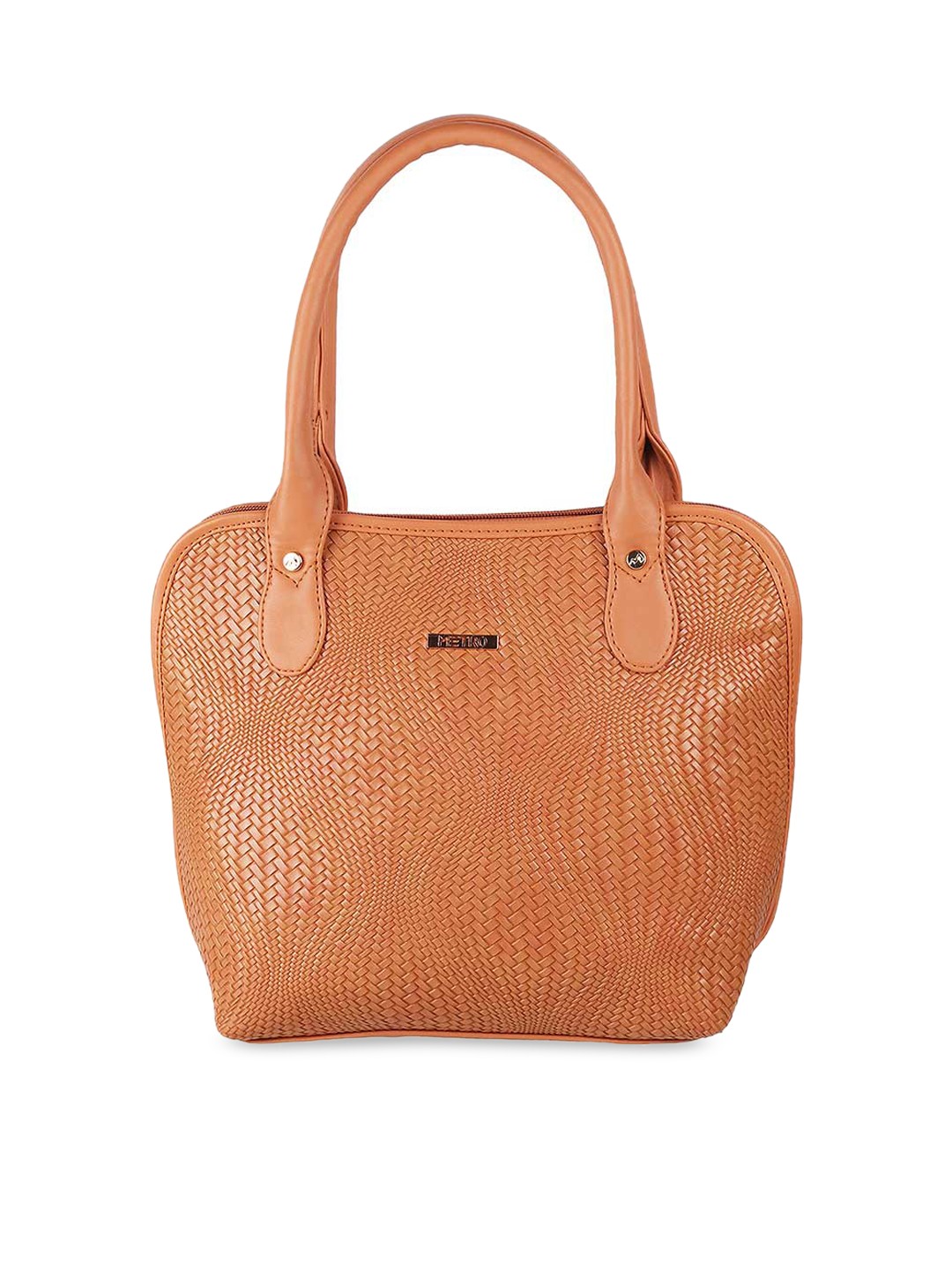 

Metro Women Tan Textured Handheld Bag