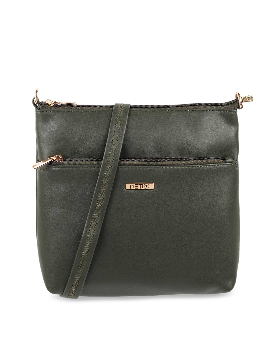 

Metro Women Green Structured Sling Bag