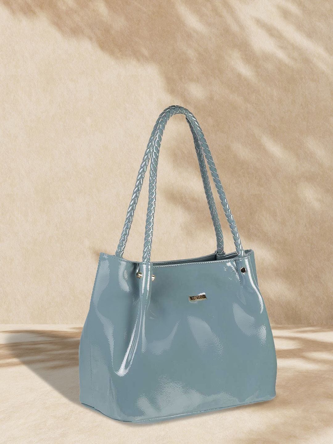 

Metro Blue Structured Shoulder Bag