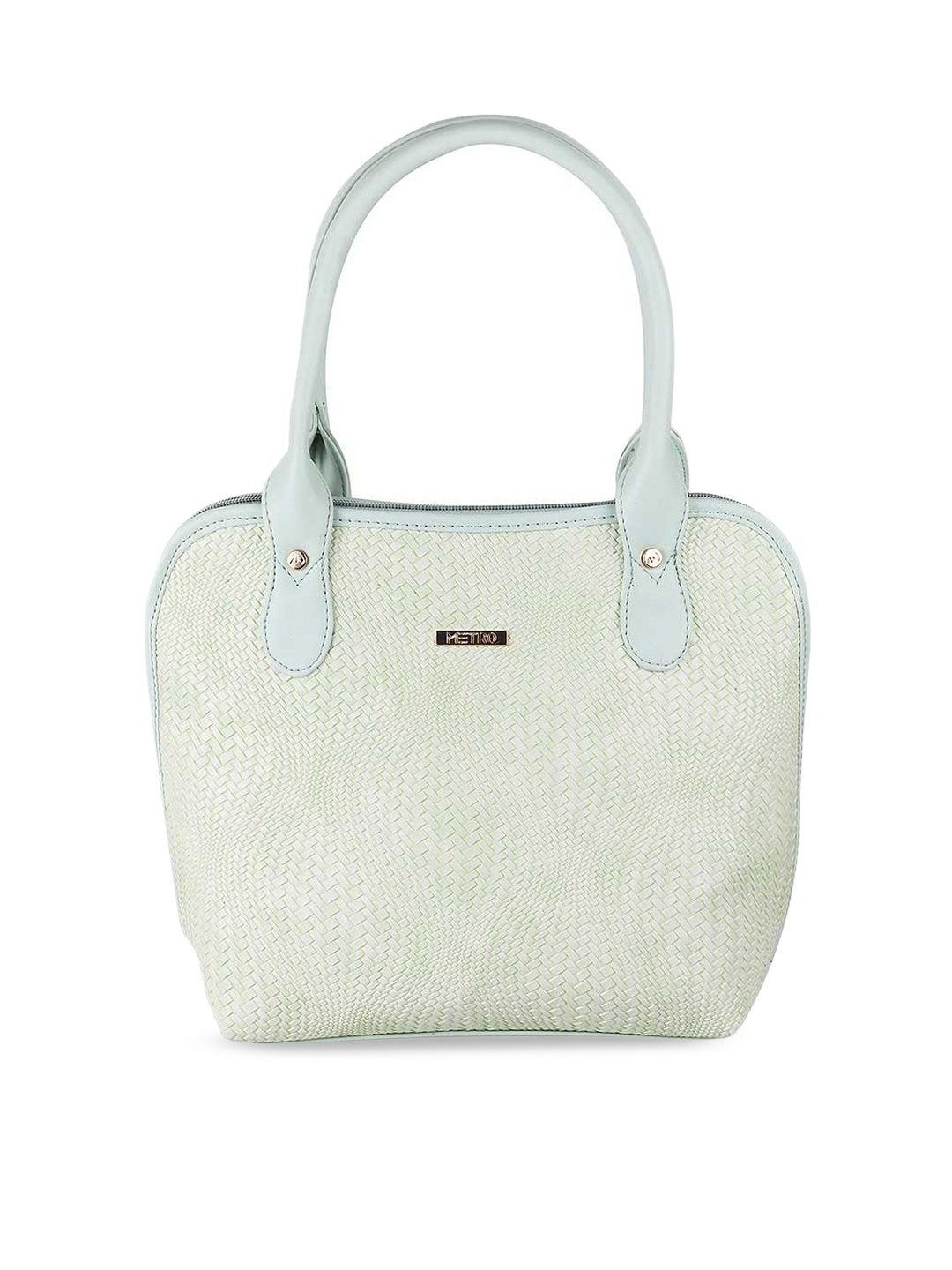 

Metro Women Green Textured Handheld Bag