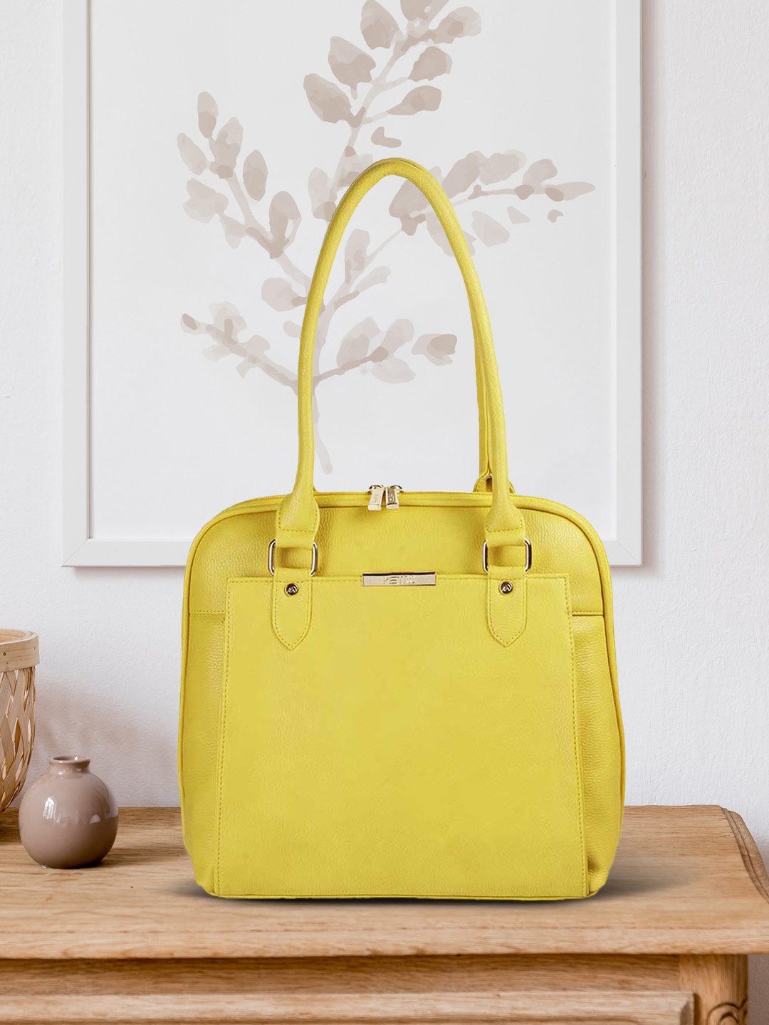 

Metro Women Yellow Structured Shoulder Bag