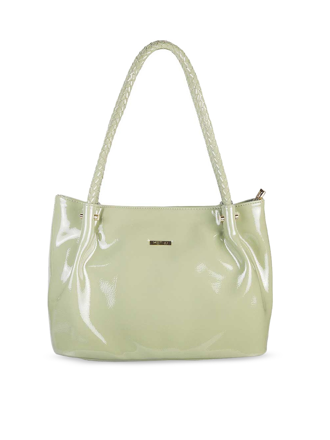 

Metro Green Structured Shoulder Bag