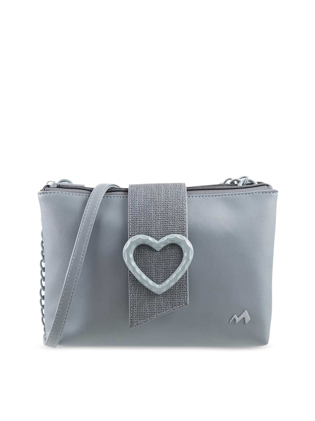 

Metro Women Blue Embellished PU Swagger Sling Bag