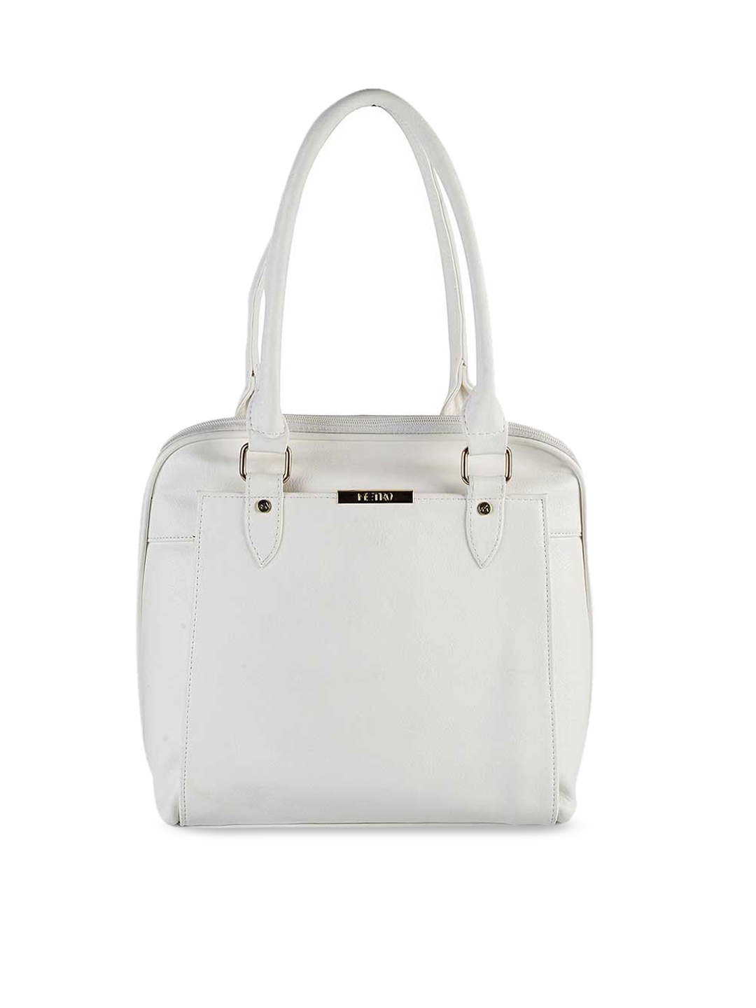 

Metro Women White PU Shopper Shoulder Bag