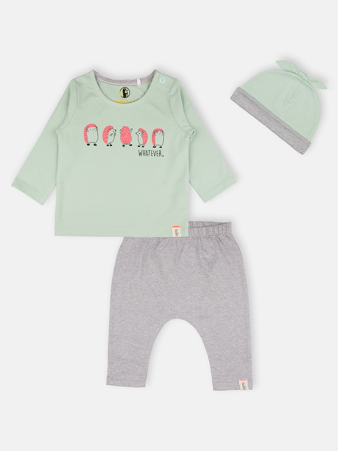 

Babysafe Boys Green & Grey Printed T-shirt with Pyjamas