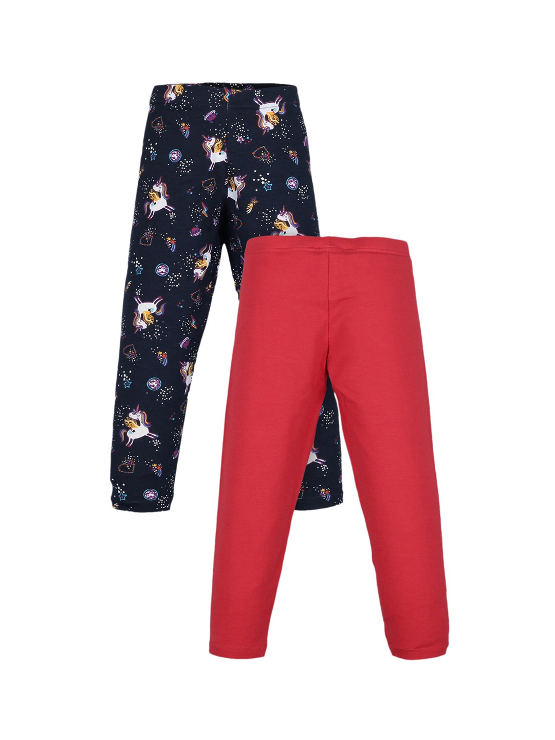 

PLUM TREE Girls Pack Of 2 Leggings, Navy blue