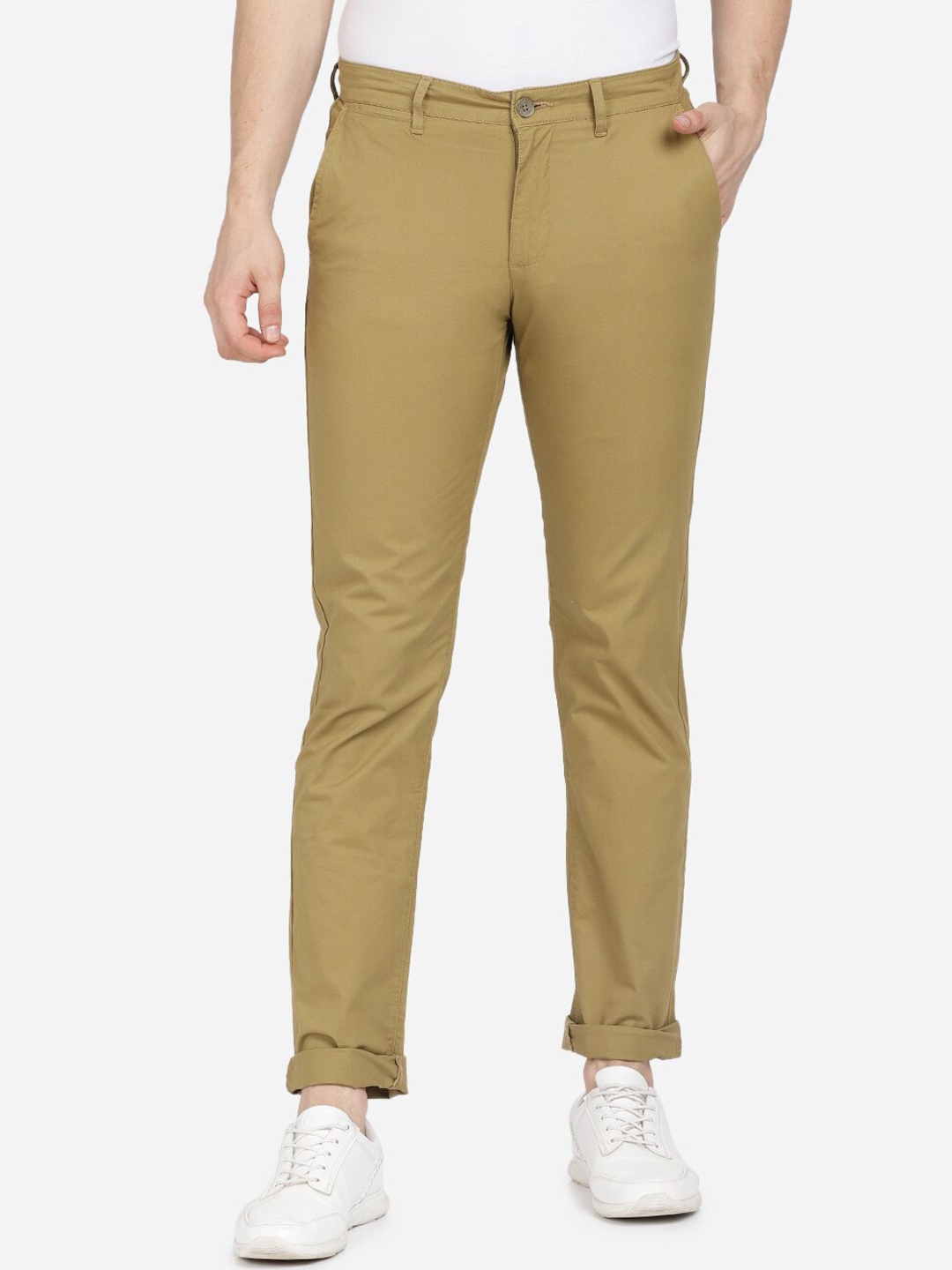 

Crocodile Men Khaki Slim Fit Chinos Trousers