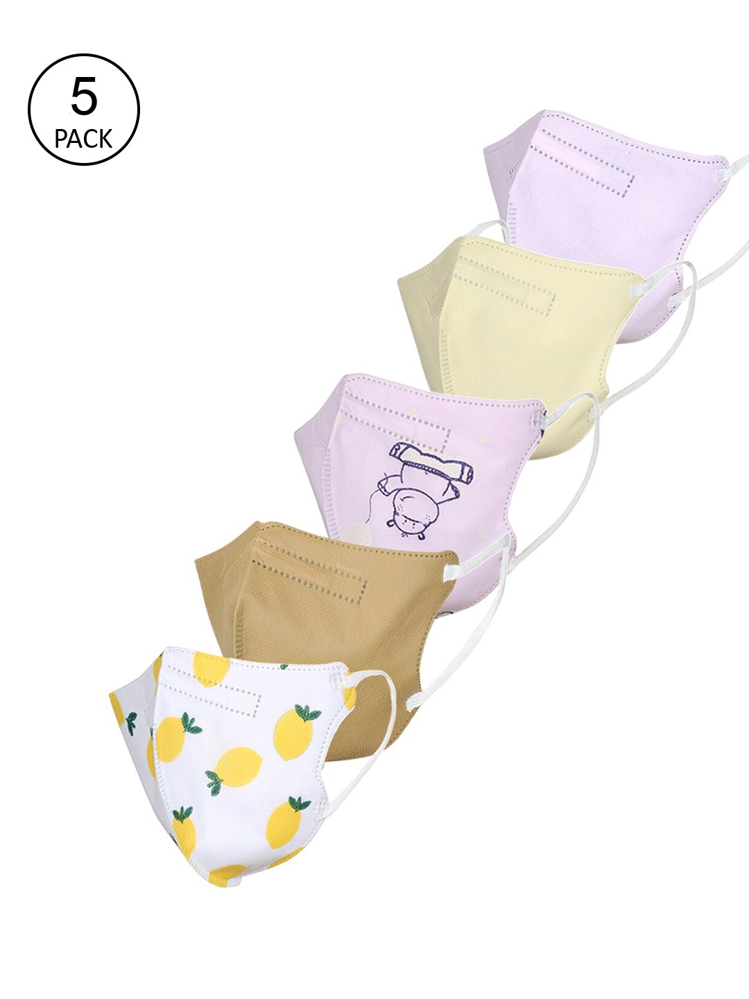 

FROGGY Kids Pack Of 5 Assorted 5-Ply Anti-Pollution N95 Masks