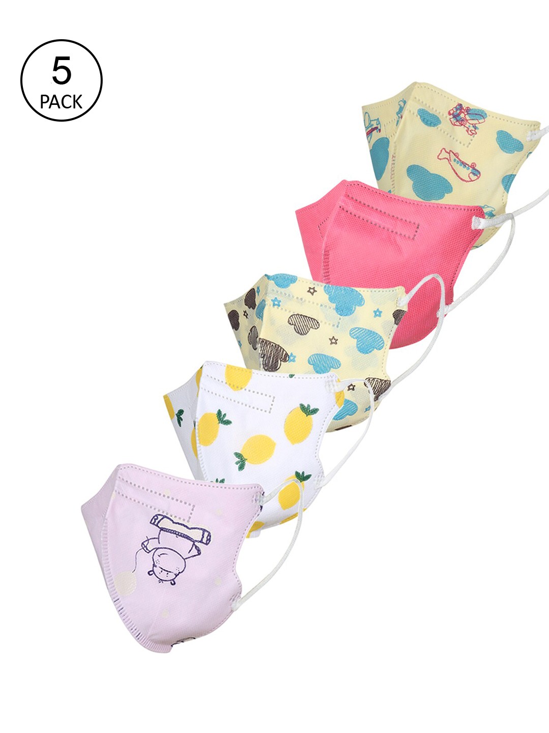 

FROGGY Kids Pack Of 5 Assorted 5-Ply Anti-Pollution N95 Masks